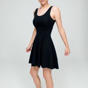 Topshop Black Sleeveless Skater Circle Dress Small